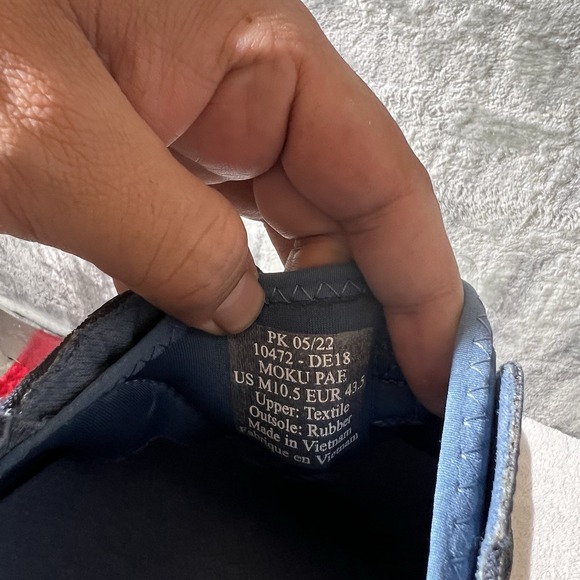 Olukai Moku Pae Shoes Loafers Sneakers Mens Size 10.5 US 43.5 EU Blue Slip On - Picture 7 of 8